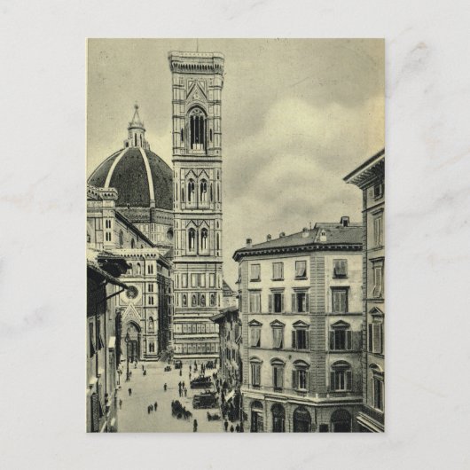 Italië, Florence, Firenze, 1908, Duomo Briefkaart (Voorkant)