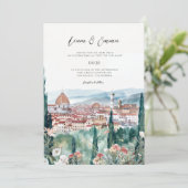 Italië Florence landschap Trouwkaart Kaart (Staand voorkant)