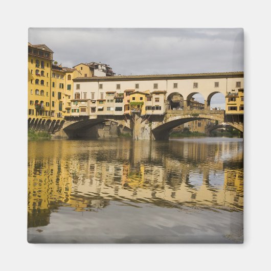 Italië, Florence, Reflectie in de Arno Magneet (Voorkant)