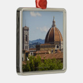 Italië, Florence, Uitzicht van de Kathedraal van F Metalen Ornament (Rechts)