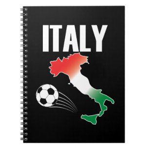 Italië Football Fan Map Boot Voetbal Notitieboek