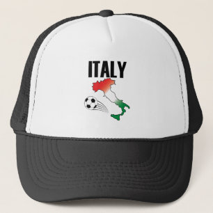 Italië Football Fan Map Boot Voetbal Trucker Pet