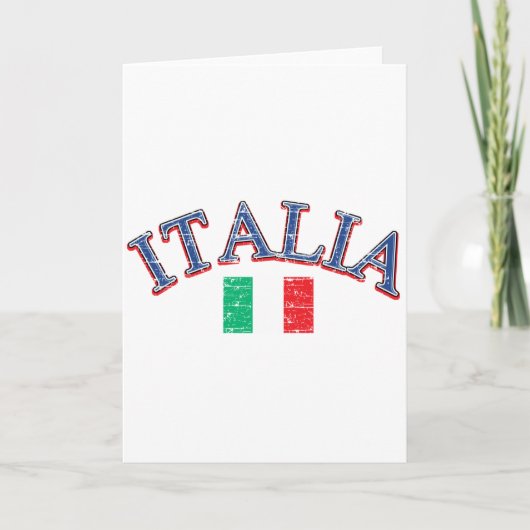 Italië football ontwerp kaart (Voorkant)
