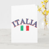 Italië football ontwerp kaart (Gele Bloem)