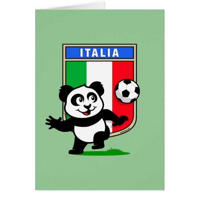 Italië Football Panda (Voorkant)