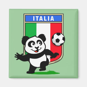 Italië Football Panda Magneet