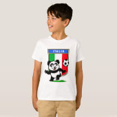 Italië Football Panda T-shirt (Voorkant volledig)