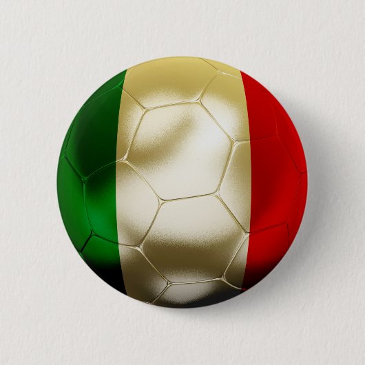 Italië Football Ronde Button 5,7 Cm (Voorkant)