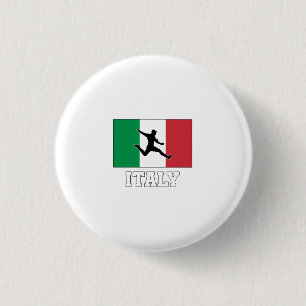 Italië Football Voetbalteam Ronde Button 3,2 Cm