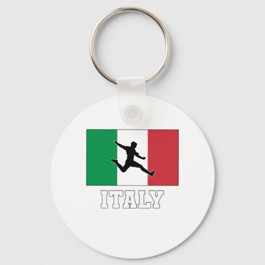 Italië Football Voetbalteam Sleutelhanger (Voorkant)