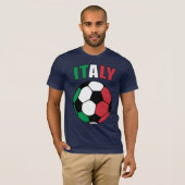 Italië Footy (Donker) T-shirt (Voorkant volledig)