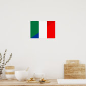 italië - frankrijk - halve vlag poster (Keuken)