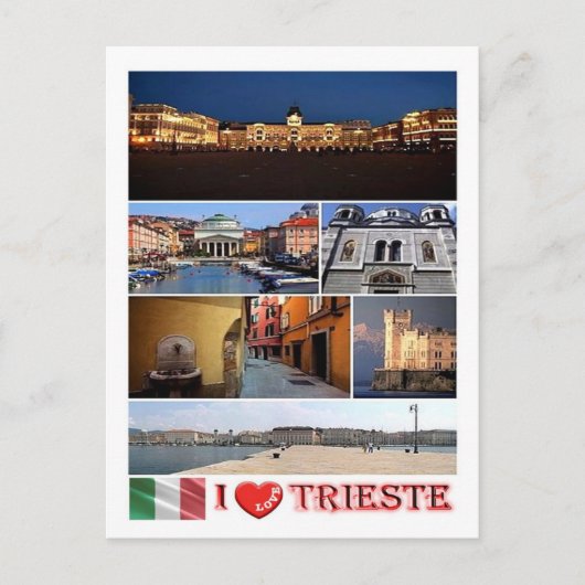 Italië - Friuli Venice Giulia - Trieste - Mozaïek  Briefkaart (Voorkant)