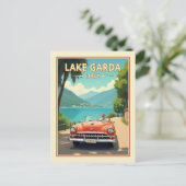 Italië Gardameer  Retro Reizen Briefkaart (Staand voorkant)