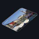 Italië - Gardenmeer - Lazise - haven - Magneet<br><div class="desc">Hier vind je het souvenir van je vakantie. Deze categorie bevat souvenirs van vele plaatsen in Europa - Italië - het Gardameer - Lazise. Verbaasd vrienden en familieleden met de unieke souvenirs van je geweldige reis! Probeer ons!</div>