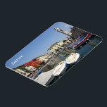 Italië - Gardenmeer - Lazise - haven - Magneet<br><div class="desc">Hier vind je het souvenir van je vakantie. Deze categorie bevat souvenirs van vele plaatsen in Europa - Italië - het Gardameer - Lazise. Verbaasd vrienden en familieleden met de unieke souvenirs van je geweldige reis! Probeer ons!</div>