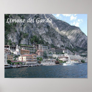 Italië - Gardenmeer - Limone del Garda - Poster