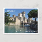 Italië - Gardenmeer - Sirmione - Castello Scaliger Briefkaart (Voorkant)