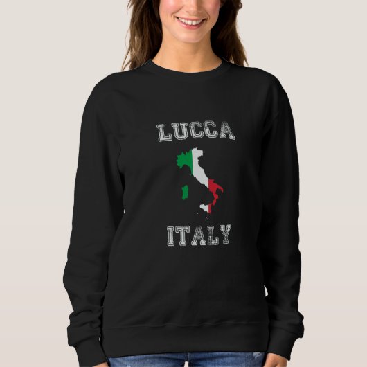 Italië Gedesoriëerde Vlag Lucca Pride Trui (Voorkant)