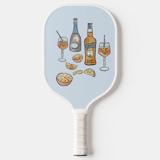 Italië geïnspireerd Aperol Spritz pickleball paddl Paddle (Voorkant)