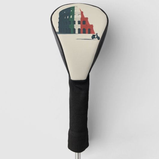 Italië-Geïnspireerde Colosseum Driver Headcover (Voorkant)