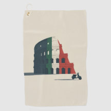 Italië-geïnspireerde Colosseum-golftowel