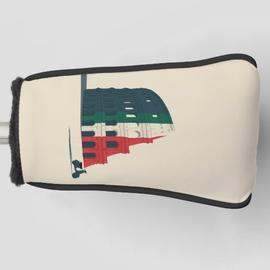 Italië-Geïnspireerde Colosseum Putter Headcover (Voorkant)