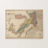  Italië Geologische kaart (1844) Legpuzzel (Horizontaal)