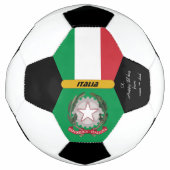Italië Gepersonaliseerd, Vlag, Foto Voetbal (Voorkant)