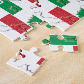 ITALIË | Gezegende natie | ITALIAANSE VLAG Legpuzzel (Zijkant)