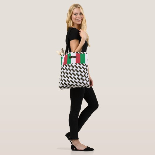 ITALIË GOLD TOTE BAG (Op model)