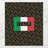 ITALIË GOLD WIJN ETIKET (Enkel label)