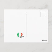 Italië Grazie Pizza Chef Wijnkus XOXO Briefkaart (Achterkant)