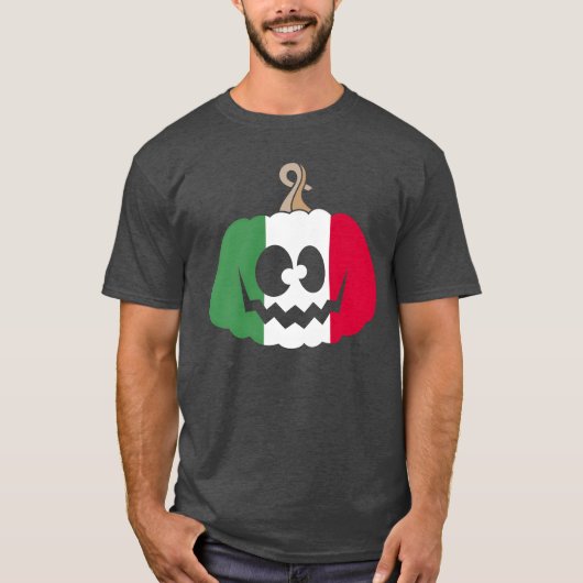 Italië Halloween Pompoen cadeau T-shirt (Voorkant)