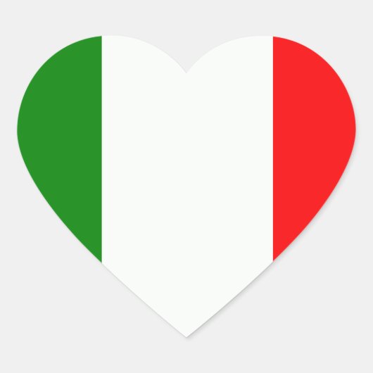 italië hart sticker (Voorkant)