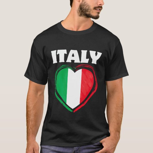 Italië Hart T-shirt (Voorkant)