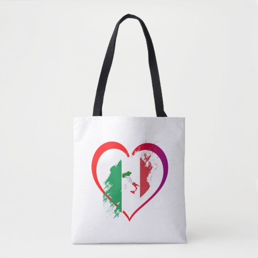 Italië hart tote bag (Voorkant)