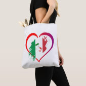 Italië hart tote bag (Dichtbij)