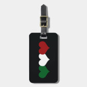 Italië Heart Bagagelabel (Voorkant verticaal)