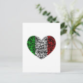 Italië Heart Briefkaart (Staand voorkant)