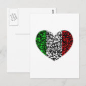 Italië Heart Briefkaart (Voorkant / Achterkant)