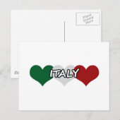 Italië Heart Briefkaart (Voorkant / Achterkant)