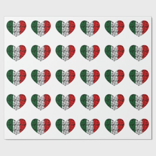 Italië Heart Cadeaupapier (Vlak)