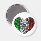 Italië Heart Magneet (Voorkant / Achterkant)