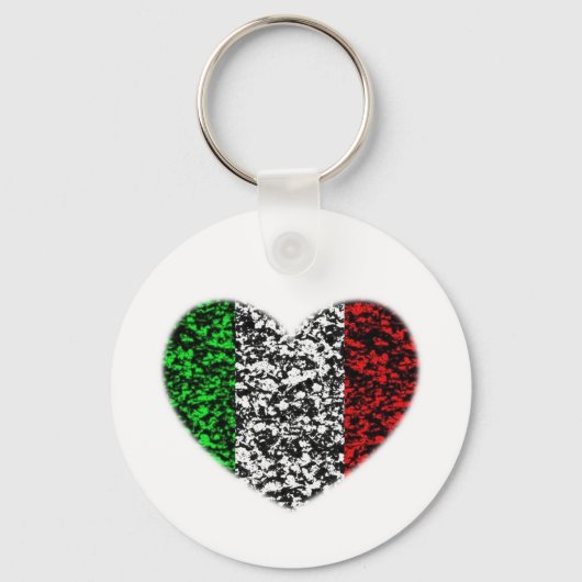 Italië Heart Sleutelhanger (Voorkant)
