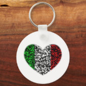 Italië Heart Sleutelhanger (Voorkant)