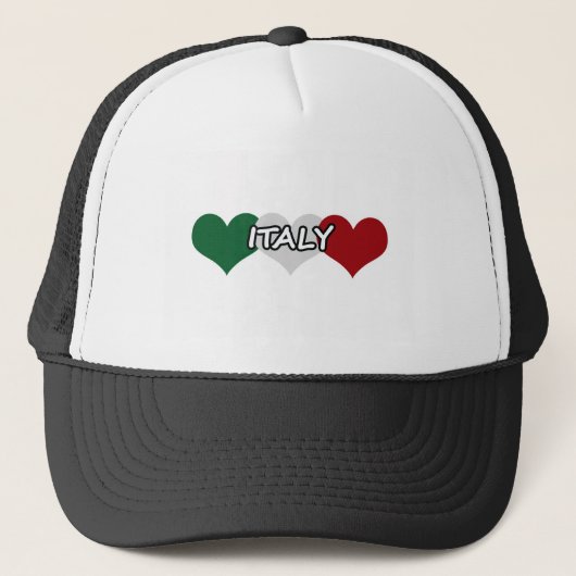 Italië Heart Trucker Pet (Voorkant)