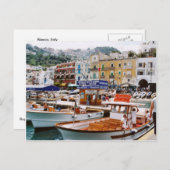 Italië,    het eindpunt van de Boot, Capri Briefkaart (Voorkant / Achterkant)