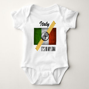 Italië Het is in mijn DNA Molecule Italiaanse vla Romper