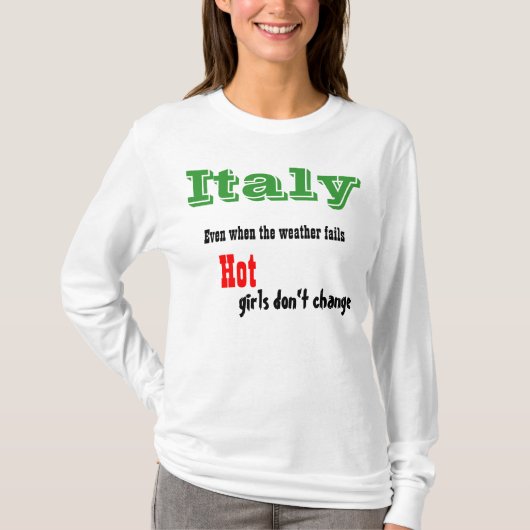 Italië hete meisjes t-shirts (Voorkant)